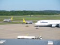 Lufthansa Airbus A 380 zu Besuch Flughafen Koeln Bonn P030